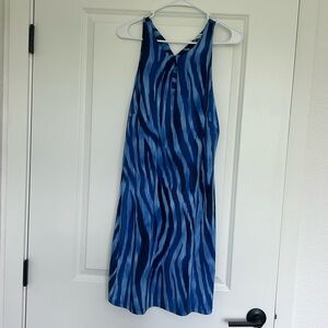 TOMMY BAHAMA Medium Blue Pattern Dress